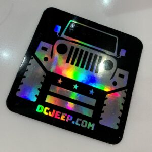 DC Jeep Hologram Sticker